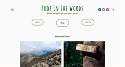 Desktop Screenshot of poopinthewoods.com