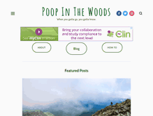 Tablet Screenshot of poopinthewoods.com